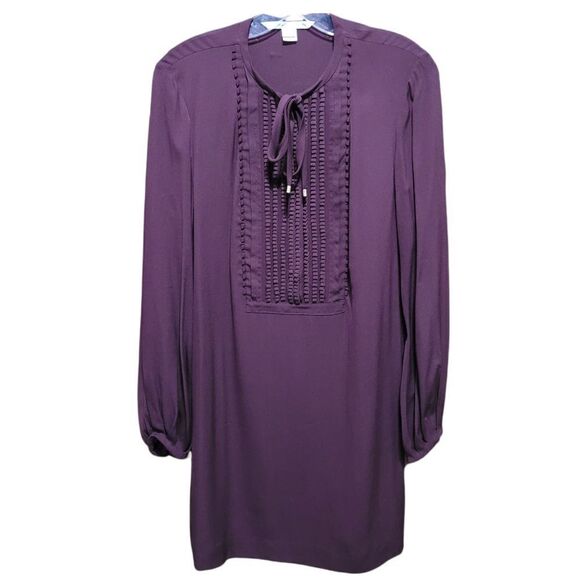 Diane Van Furstenberg plum dress